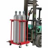 Global Industrial Mobile Forkliftable Cylinder Storage Caddy, 4 Cylinders 270217C